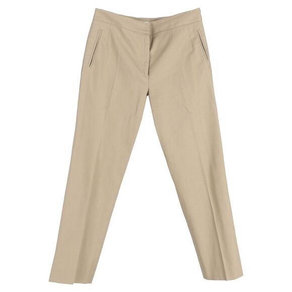 Givenchy Straight Leg Trousers in Beige Cotton